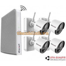 Bộ KIT camera Wifi dùng pin 1080P 4 kênh Vantech KIT VPH-B046PIR
